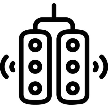 recommend clip art: Simple vector icon traffic light