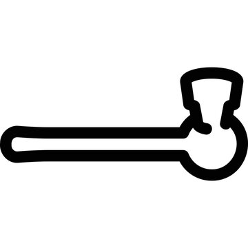 recommend clip art: Simple vector icon marijuana smoking pipe