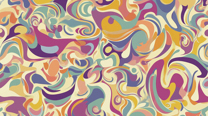 Multicolored Abstract Chaos With Dynamic Swirls And Vibrant Palette