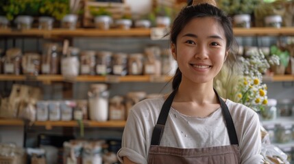 Simple vector art of a blooming flower, "Happy Mother's Day" text in refined script