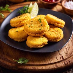 homemade chicken nuggets with sauce