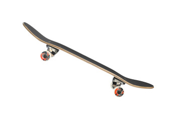 One skateboard isolated on white. Sports equipment