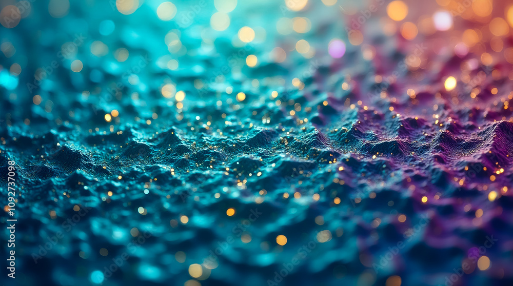 Poster a vibrant, textured surface covered with small triangles and polygons creates a visually striking is
