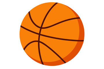 Obraz premium Classic Orange Basketball Sport, Game, Ball, Court, Hoops, Team, Play, Competition, Fitness, Exercis
