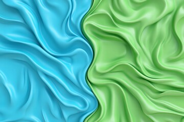 Obraz premium Abstract background with flowing waves of blue and green, resembling ocean currents