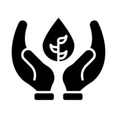 Obraz premium Water Conservation glyph icon