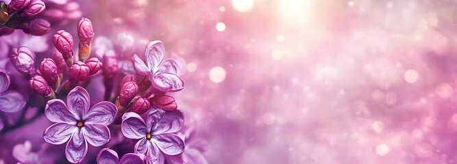  Lilac flowers background. created with Generative AI technology