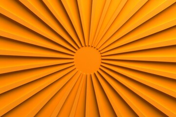 Obraz premium Abstract sunburst effect with sharp rays in vibrant yellow and orange, radiating energy