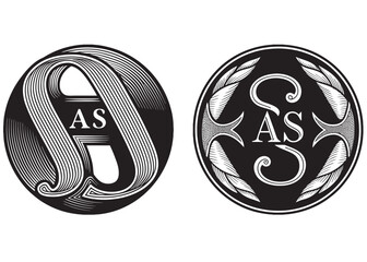 as logo silhouette vector illustration, as logo design vector icon