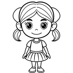 cartoon little girl