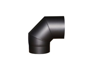 New stove pipe on a white background