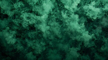 Obraz premium Emerald Green Smoke Abstract Cloud Swirling Mist Background Texture