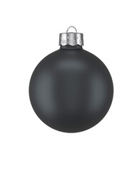 Close-up of a modern matte Christmas ball