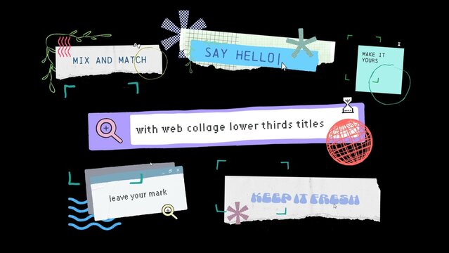 Web Collage Lower Thirds