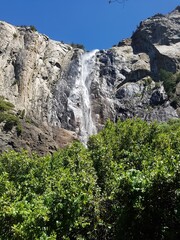 Waterfall in Yosemite park USA