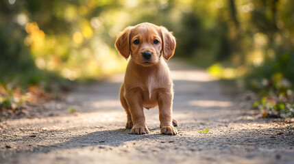 cute adorable puppy dog for pet shop background