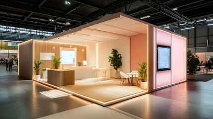 Modern Minimalist Trade Show Booth Design