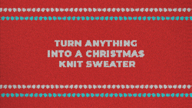 Knit Christmas Sweater Look Motion Effect 74 1:1 16:9 9:16