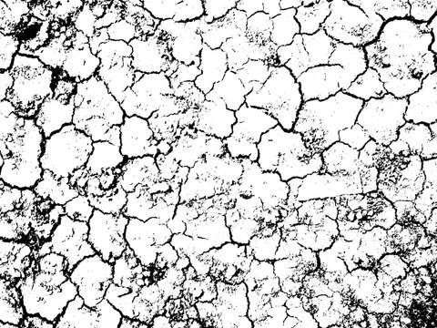 Black and white cracked concrete scribble effect overlay