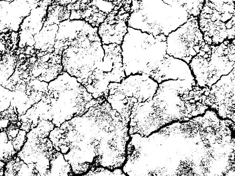 Black and white cracked concrete scribble effect overlay