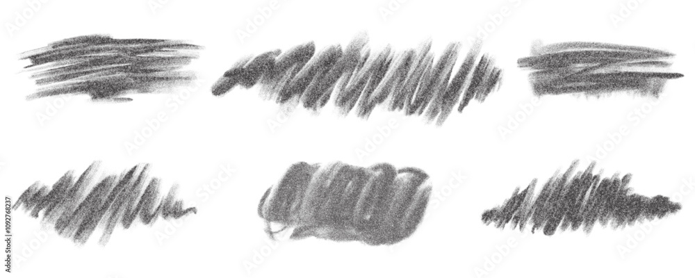 Aufkleber noisy grainy brush stroke. dotted spray blobs with stipple texture. sand halftone marks isolated on 