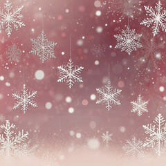 a red background with snowflakes and a red background.