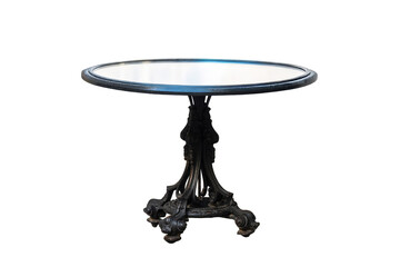 antique table isolated on white background