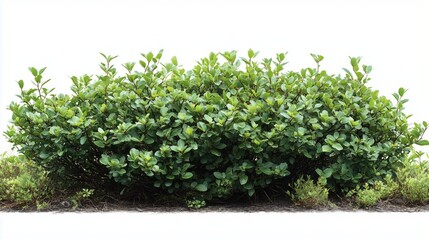 Obraz premium Lush Green Bush Displaying Vibrant Foliage in Natural Habitat
