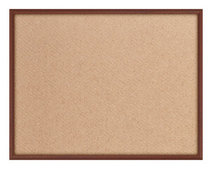 Cork board isolated on white background, clipping path.