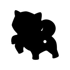 Dog Butt Illustration
