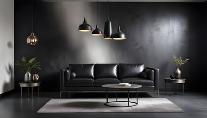 Photo modern style interior room 3d illustration