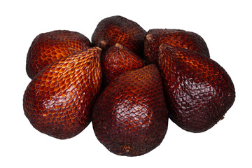 A group of snake fruits isolated transparent