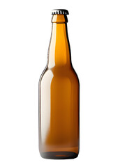 Beer bottle mock up isolated on transparent background