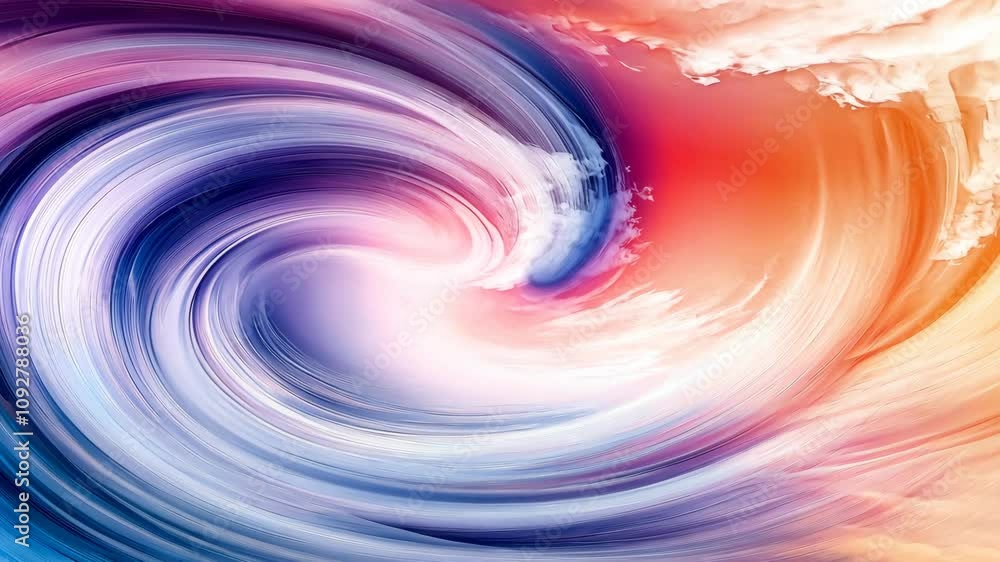 Poster abstract swirling colors with soft pastel tones and dynamic movement capturing the essence of creati