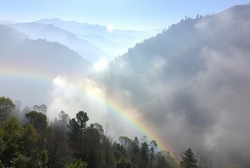Forms when mist in mountainous areas interacts with sunlight cre