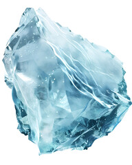 Obraz premium Massive iceberg isolated on white background 