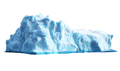 Obraz premium Massive iceberg isolated on white background 