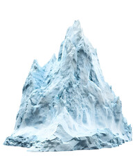 Obraz premium Massive iceberg isolated on white background 