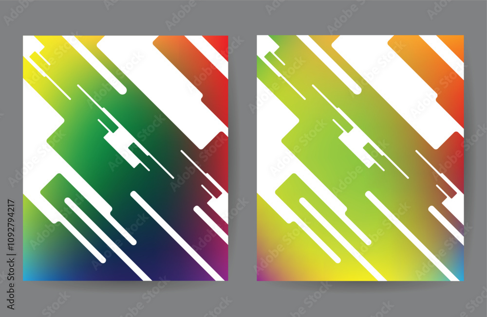 Poster Abstract Colors Background with Colorful Gradient. Backgrounds and textures for website design or brochure vector