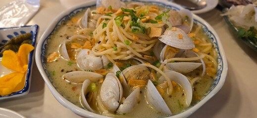 Pasta with clams