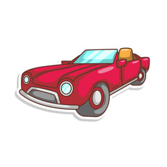 cartoon cute car transportation illustration art