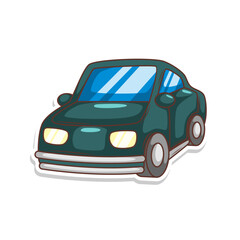 cartoon cute car transportation illustration art