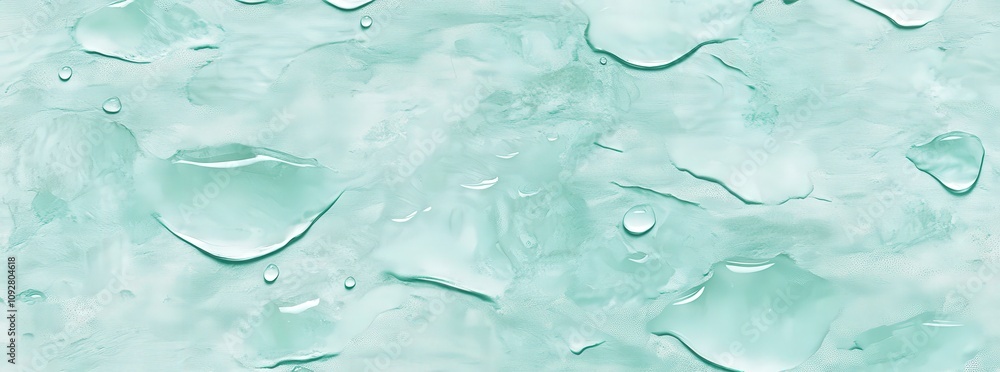 Poster abstract background of aqua-colored liquid droplets and splotches on a textured surface. ideal for c