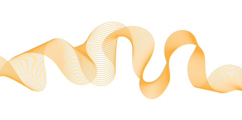 Fototapeta premium Abstract multicolor gradient wave lines vector background, twisted curve lines and blend effect, frequency sound wave lines, 3d contour line patterned background illustration. 