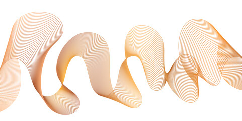 Abstract multicolor gradient wave lines vector background, twisted curve lines and blend effect, frequency sound wave lines, 3d contour line patterned background illustration.	