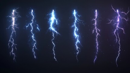 Lightning bolts, electric, energy, power, VFX, special effects