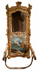 litter, monument, transport, wooden, craft, handles, cabin, belt