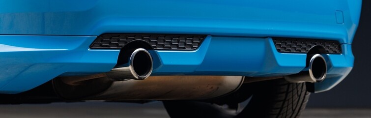 Rear bumper on a car