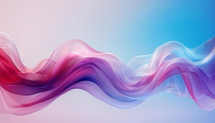 Colorful abstract waves in pastel hues, digital art, perfect for modern decor and design