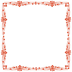 Obraz premium Decorative vintage frame, Border square shape, Old backgrounds, Artistic Frame or Border,